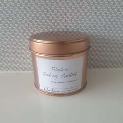 Fabulous Teaching Assistant Rose Gold Tin Candle