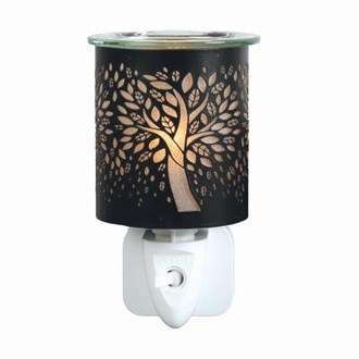 Black Tree of Life Plug in Wax Melt Burner 13 cm