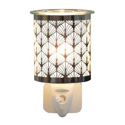 Chrome Fan Plug in Wax Melt Burner 13 cm