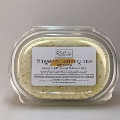 Cheshire Bath & Body Exfoliating Soap Sponge Ginger & Lemongrass