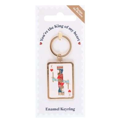 King Of My Heart Playing Card Keyring