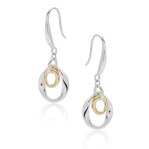 Twisted Bliss 2 tone earrings