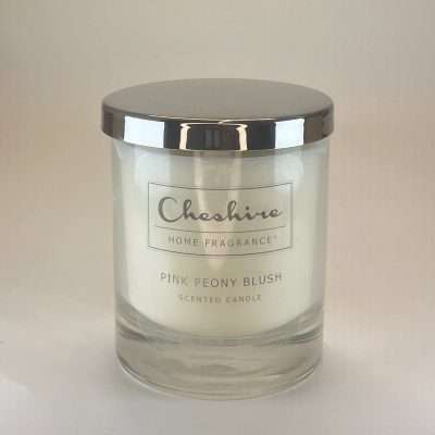 Signature Single Wick Glass Candle - Pink Peony Blush Suede